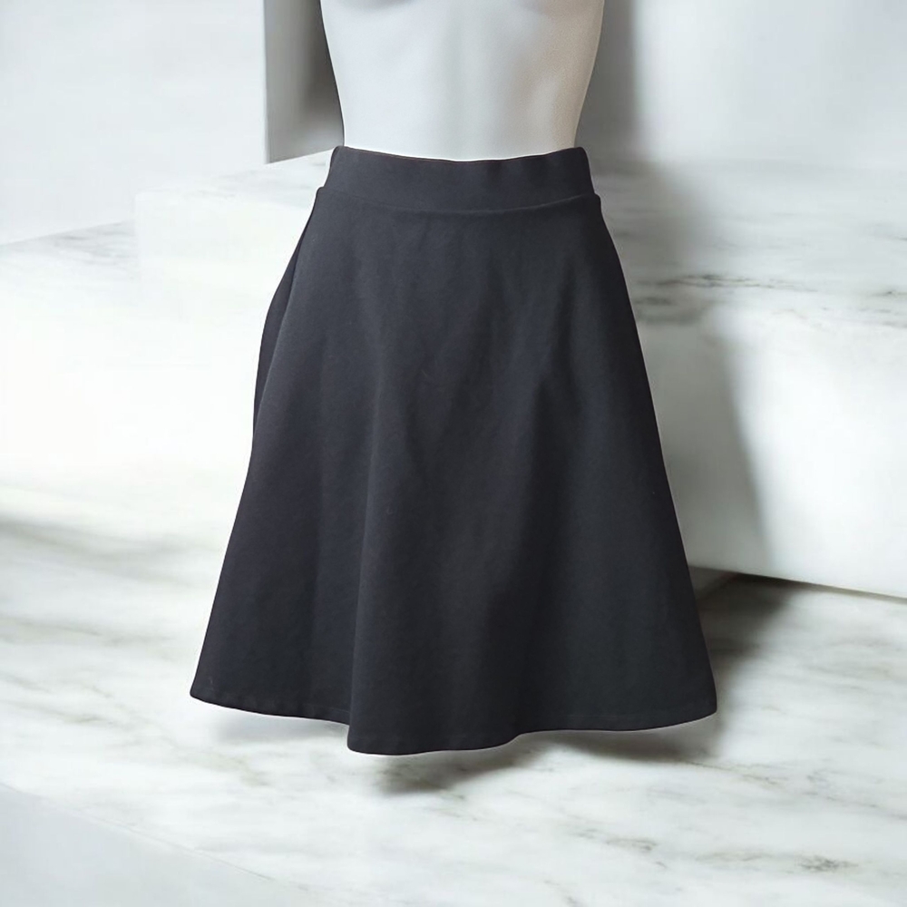 Chic Black A-Line Women's Skirt